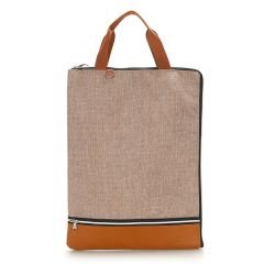 斯莫尔 手提包 SL-1702 尺寸：250*10*340mm 样式：手提袋式 材质：牛津布 咖啡色