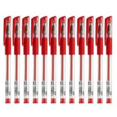 欧标 标准中性笔 B1251 0.5mm 不锈钢子弹笔头 插盖式 12支/盒 红色