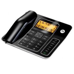 摩托罗拉 电话机 CT340C 有绳电话机来电显示免提免打扰双接口 黑色