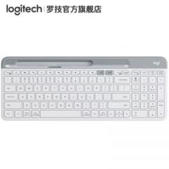 罗技/LOGITECH 键盘 K580 USB无线蓝牙 超薄 蓝牙4.1链接 2.4GHz 白灰色
