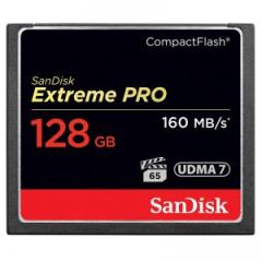 闪迪/SANDISK 至尊超极速 CF卡 SDCFXPS-128G-Z46 128GB 读速160MB/s 写速150MB/s 至尊超极速存储卡 UDMA7 黑色