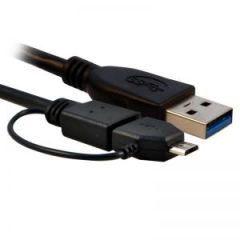 酷比客 USB转接线 LCCPUSB3AMCBK-1.5M 1.5m USB3.0 AM-Micro 黑色