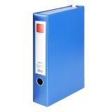 齐心 办公必备磁扣式PVC档案盒 A1296 A4 35mm 1/-/12 蓝色